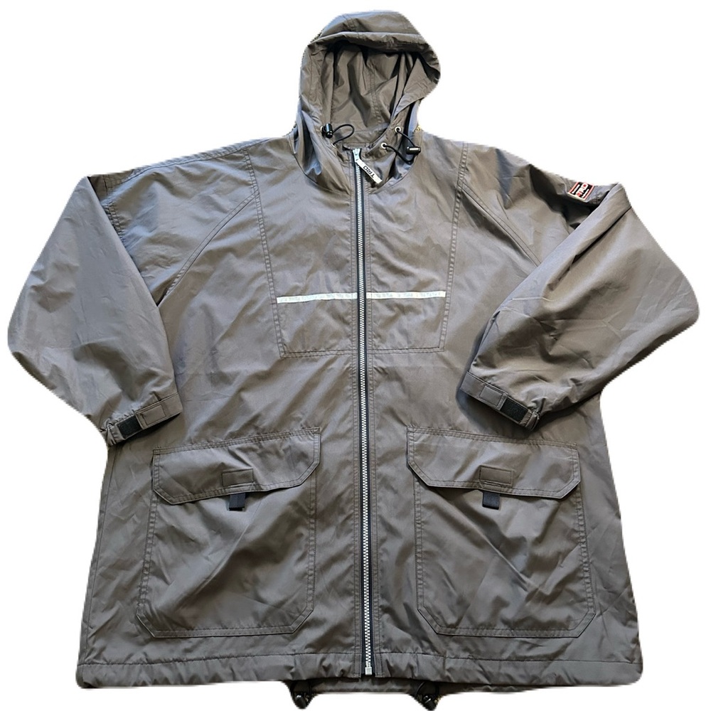 Vintage Toyota Motor Sports Men's Gray Hooded Jacket Size L-NASCAR